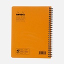 RHODIA Classic Lined Spiral Notebook 80gsm A5+ x 90 Orange