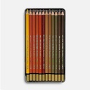 KOH-I-NOOR Mondeluz Watercolor Pencil Brown Tones Set x 12