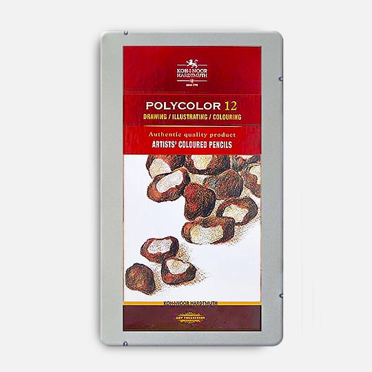 KOH-I-NOOR Polycolor Color Pencil Brown Set x 12