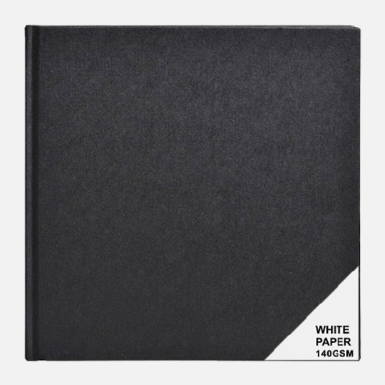 CLAIREFONTAINE Goldline White Paper Square Sketchbook 140gsm 25cm x 25cm x 64