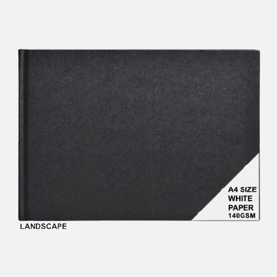 CLAIREFONTAINE Goldline White Paper Landscape Sketchbook 140gsm A4 x 64
