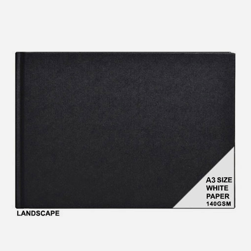 CLAIREFONTAINE Goldline White Paper Landscape Sketchbook 140gsm A3 x 64
