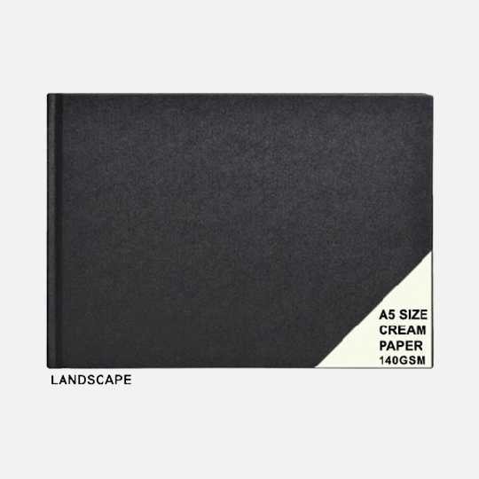 CLAIREFONTAINE Goldline Ivory Paper Landscape Sketchbook 140gsm A5 x 64