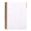 RHODIA Meeting Lined Spiral Notebook 90gsm A5+ x 80 Black