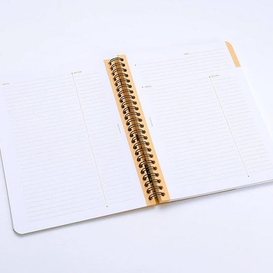 RHODIA Meeting Lined Spiral Notebook 90gsm A5+ x 80 Black