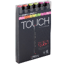 SHINHAN Touch Twin Marker Fluorescent Color Set x 6