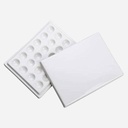MEEDEN 24-Well Rectangle Porcelain Palette With Cover
