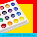 MEEDEN 24-Well Rectangle Porcelain Palette With Cover