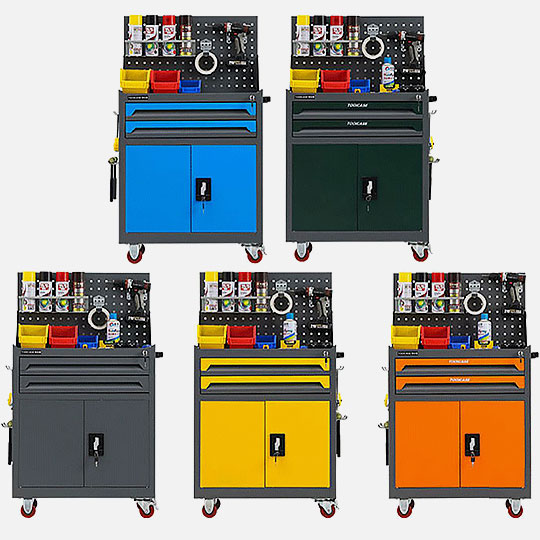 OVJ Maker Space Mobile Metal Workstation (H)1350mm x (W)420mm x (L)720mm