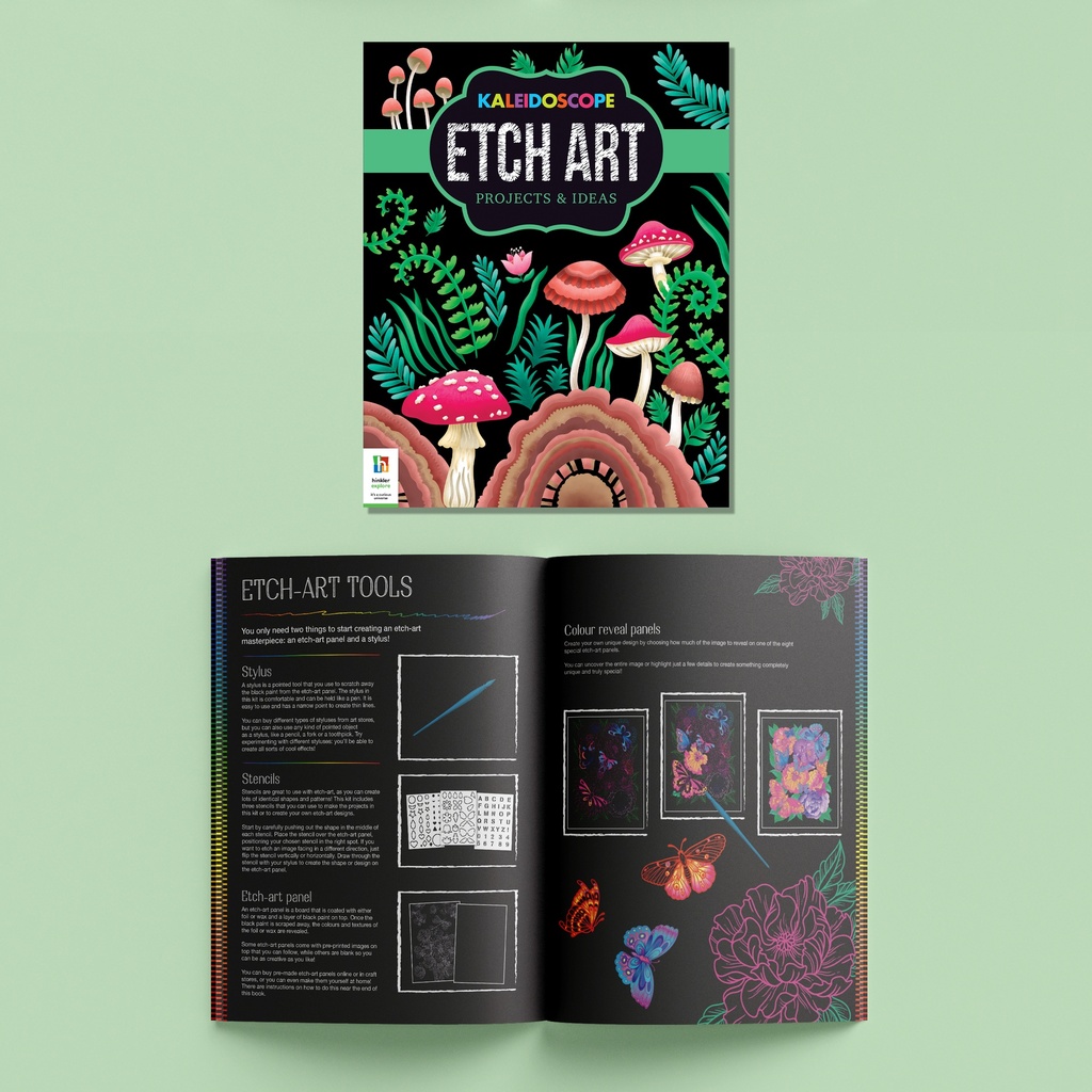 HINKLER Kaleidoscope Etch Art Creations Brilliant Nature