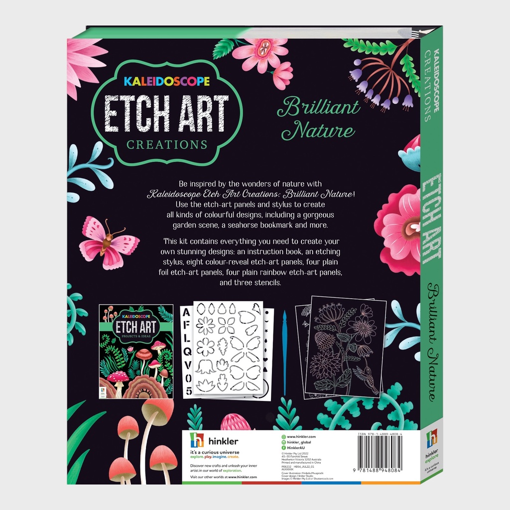 HINKLER Kaleidoscope Etch Art Creations Brilliant Nature