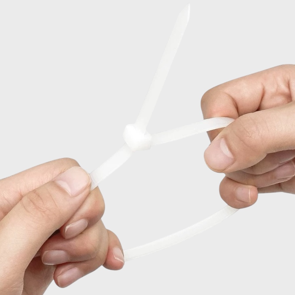 EYE White Cable Tie 20cm x 100