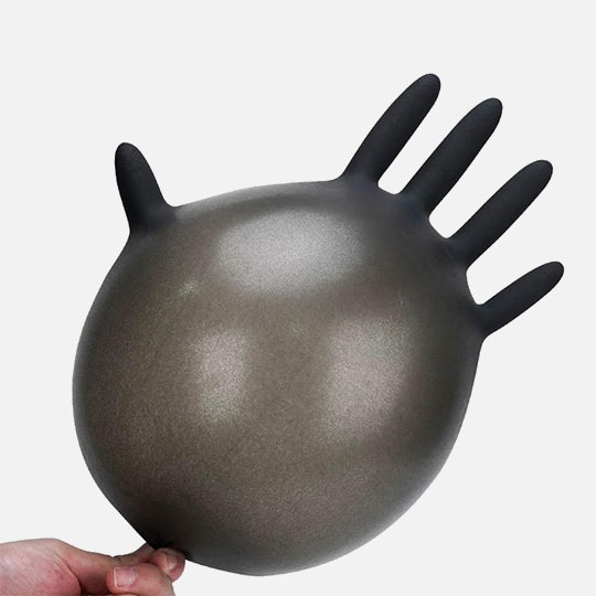 OVJ Disposable Black Nitrile Gloves XL x 100