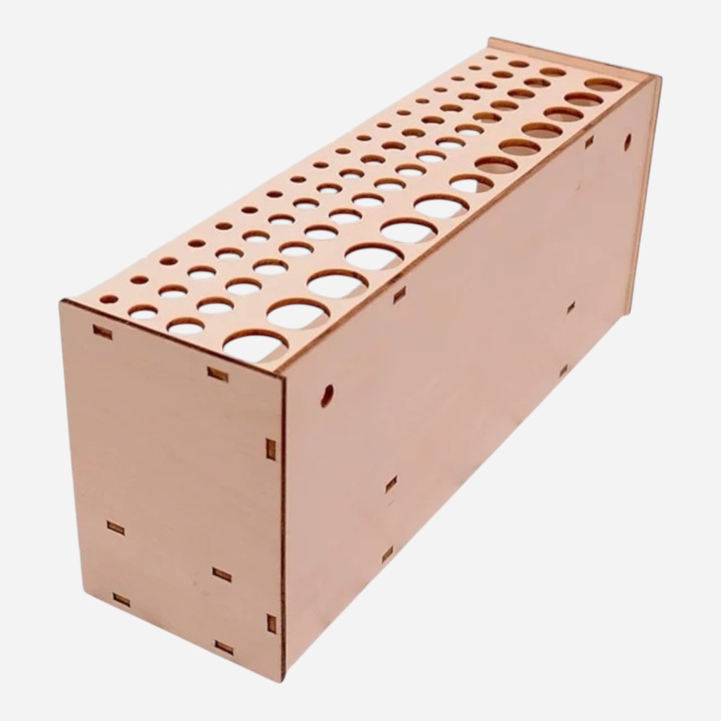 OVJ Wooden Puzzle Brush Holder