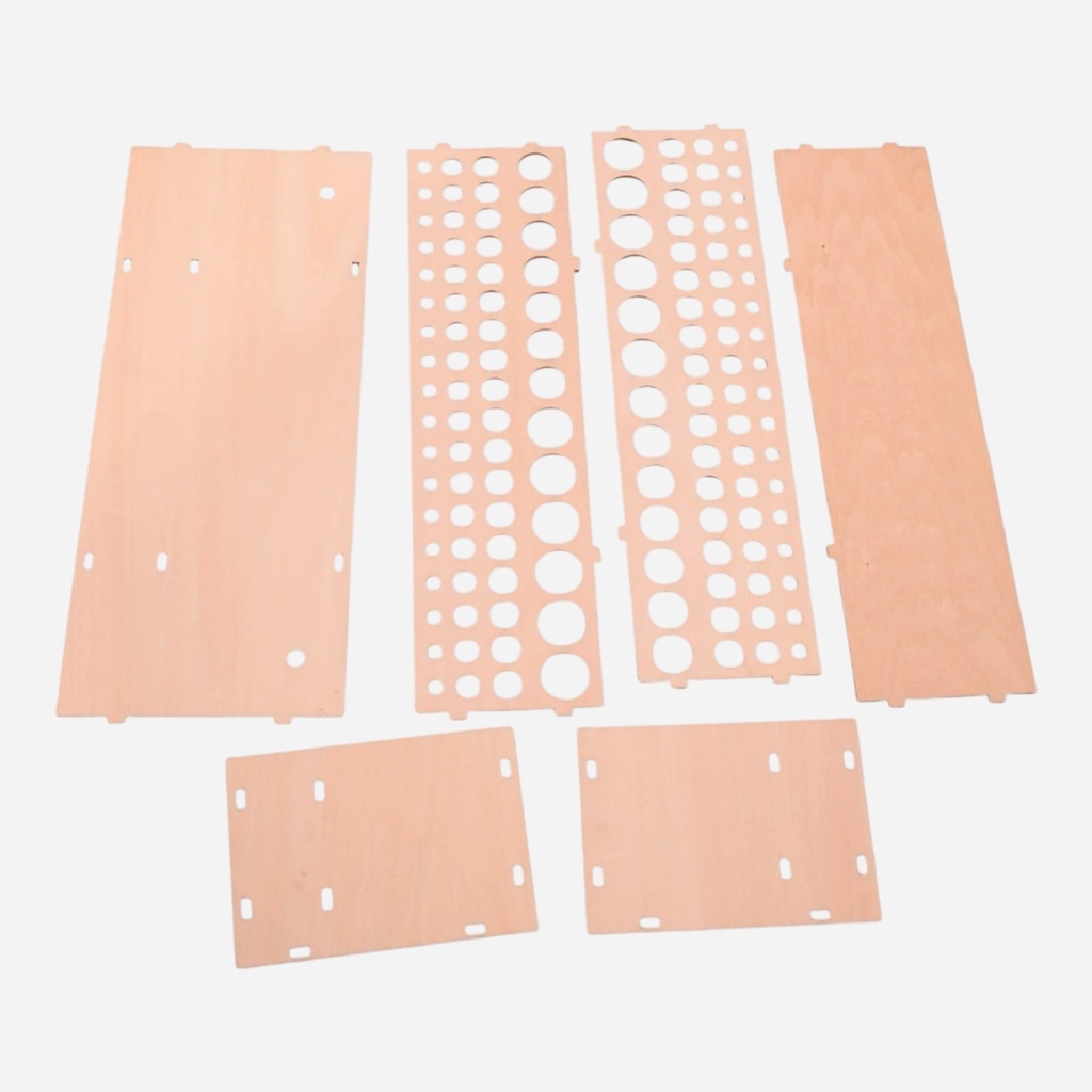 OVJ Wooden Puzzle Brush Holder