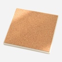 OVJ Matt White Ceramic Tile Coaster (Cork Base Included)