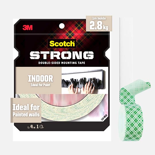 3M Scotch Strong Double-Sided Mounting Tape 12mm x 4m