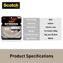 3M Scotch Strong Double-Sided Mounting Tape 12mm x 4m