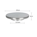 OVJ Stainless Steel Pottery Turntable 20cm