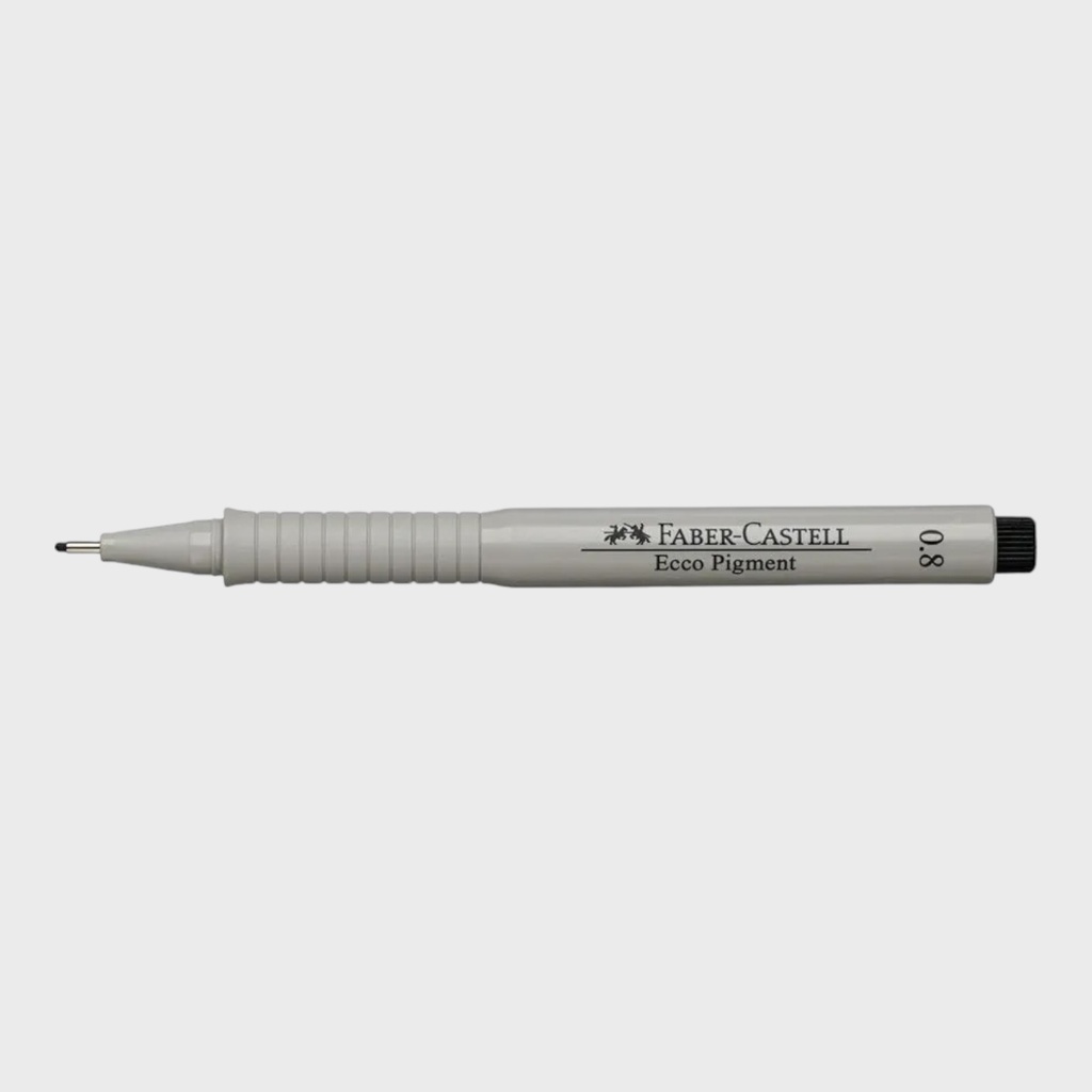 FABER-CASTELL Ecco Pigment Drawing Pen 0.8mm Black