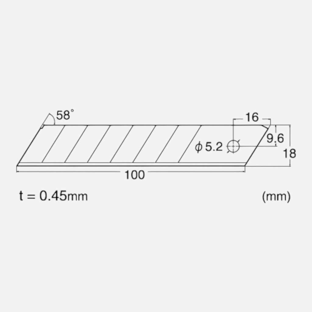 NT BL-150P Spare Blade 18mm x 6
