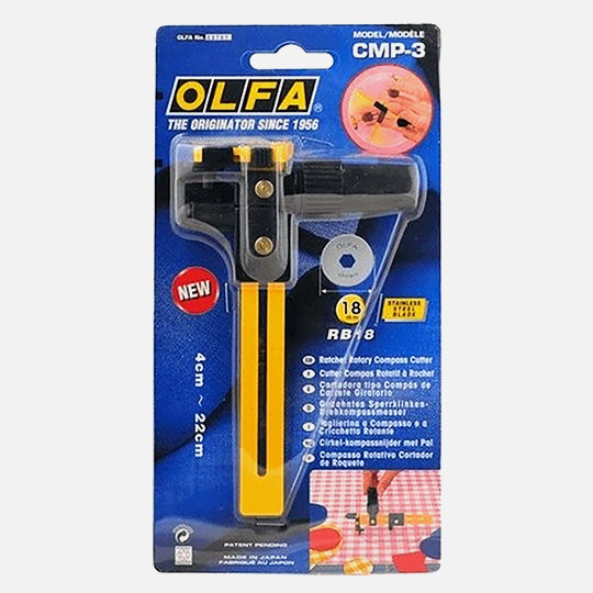 OLFA CMP-3 Rachet Rotary Compass Circle Cutter