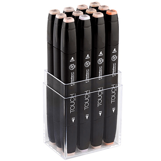 SHINHAN Touch Marker Skin Tones Set x 12