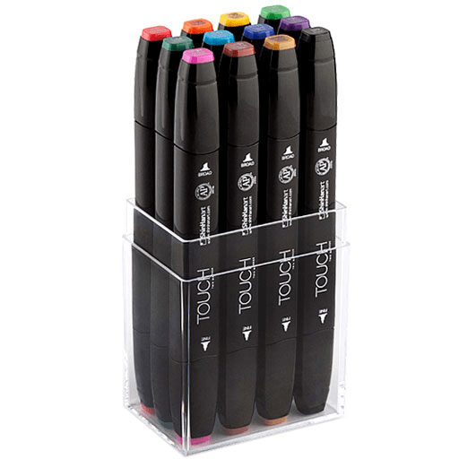 SHINHAN Touch Twin Marker Main Color Set x 12