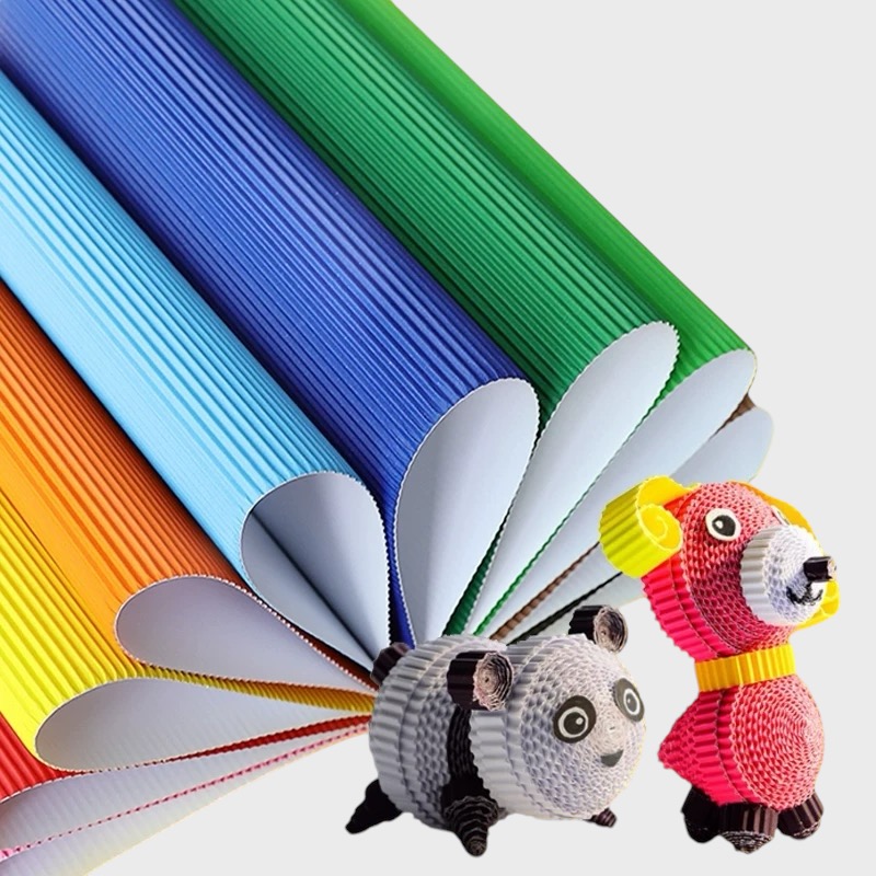 OVJ Corrugated Quilling Paper 120gsm 1cm x 34cm x 60