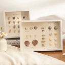 OVJ Wooden Shadow Box Picture Frame A4 White