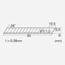 NT BA-100 45° 9mm Spare Blade x 5