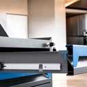 OVJ Makerspace Mobile Metal Workstation 40cm x 67cm x 1.22m Black  (Installation Not Included)