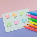 PENTEL Fude Touch Brush Pen Fluorescent Set x 6