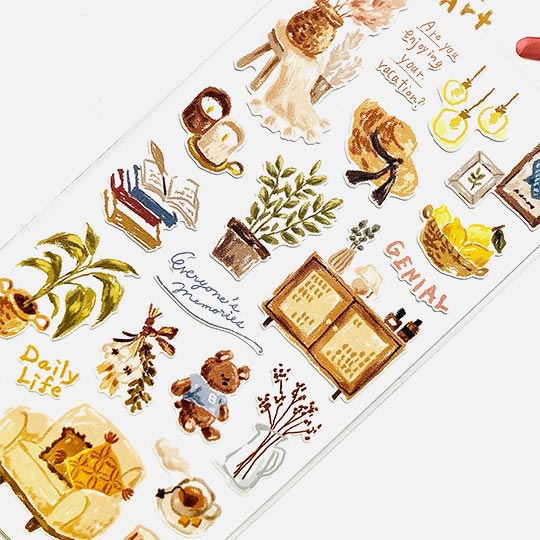 MIND WAVE Crayon Art Sticker Interior