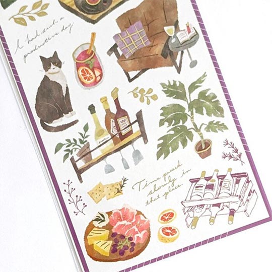 MIND WAVE Snug Room Sticker Wine