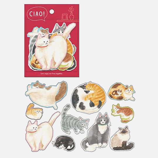 MIND WAVE Sticker Cat Ciao