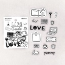 BGM Diary Flake Seal Stickers Life x 45
