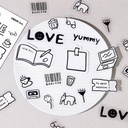 BGM Diary Flake Seal Stickers Life x 45