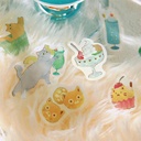 BGM Deco Flake Sticker Kitten Cafe Melon