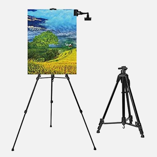 OVJ Aluminium Field Easel With Stabilizer 60” Black