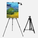OVJ Aluminium Field Easel With Stabilizer 60” Black
