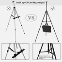 OVJ Aluminium Field Easel With Stabilizer 60” Black