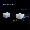 OVJ Empty Watercolor 1/2 Pan x 12