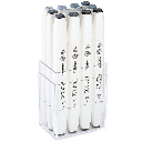 SHINHAN Touch Brush Twin Marker Blue/Green Grey Set x 12