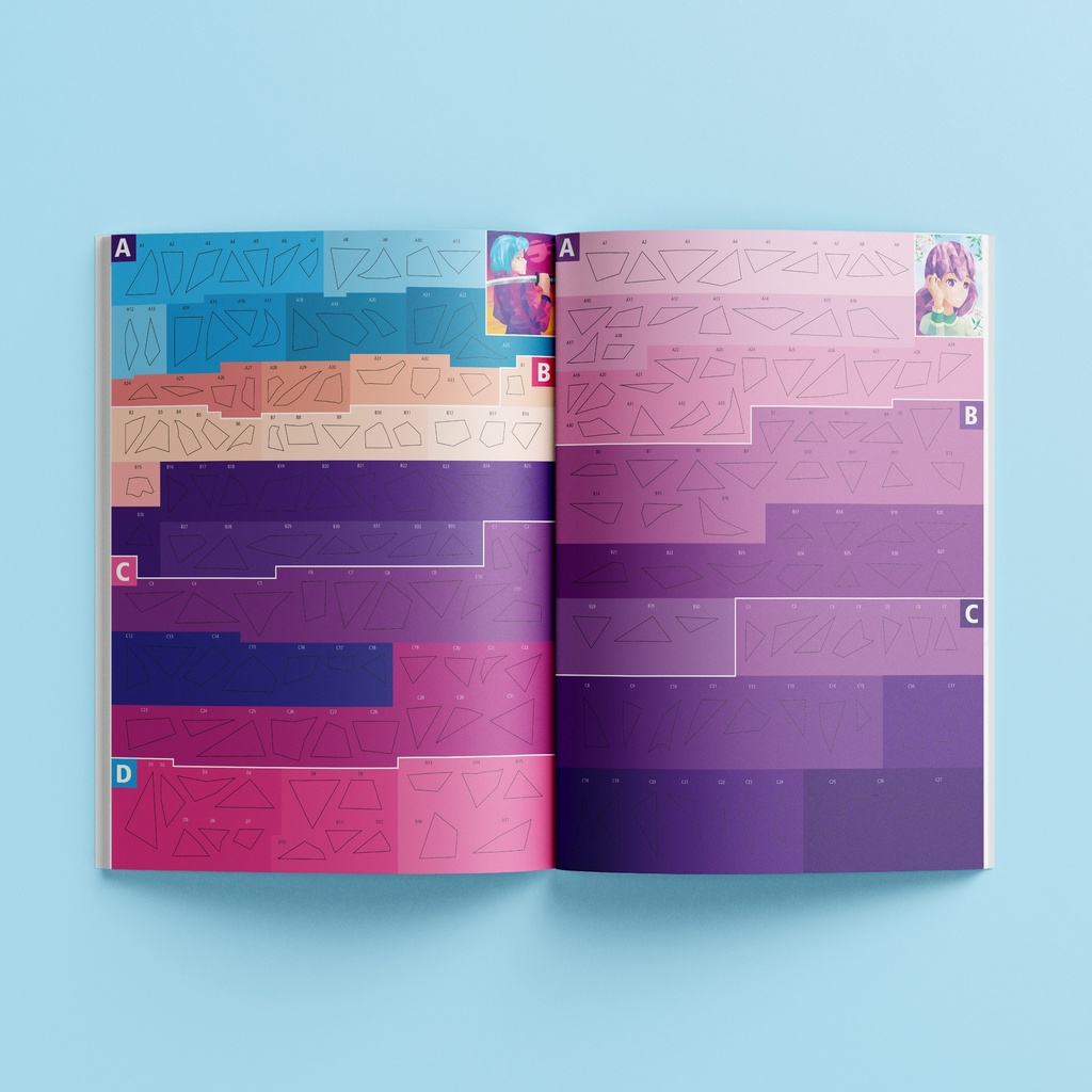 HINKLER Kaleidoscope Sticker Mosaics - Manga