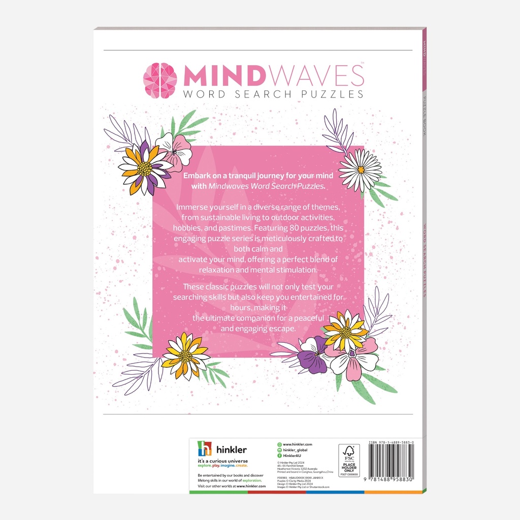 HINKLER Mindwaves Puzzle Book Word Search