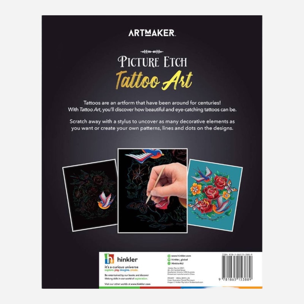 HINKLER Art Maker Picture Etch - Tattoo Art