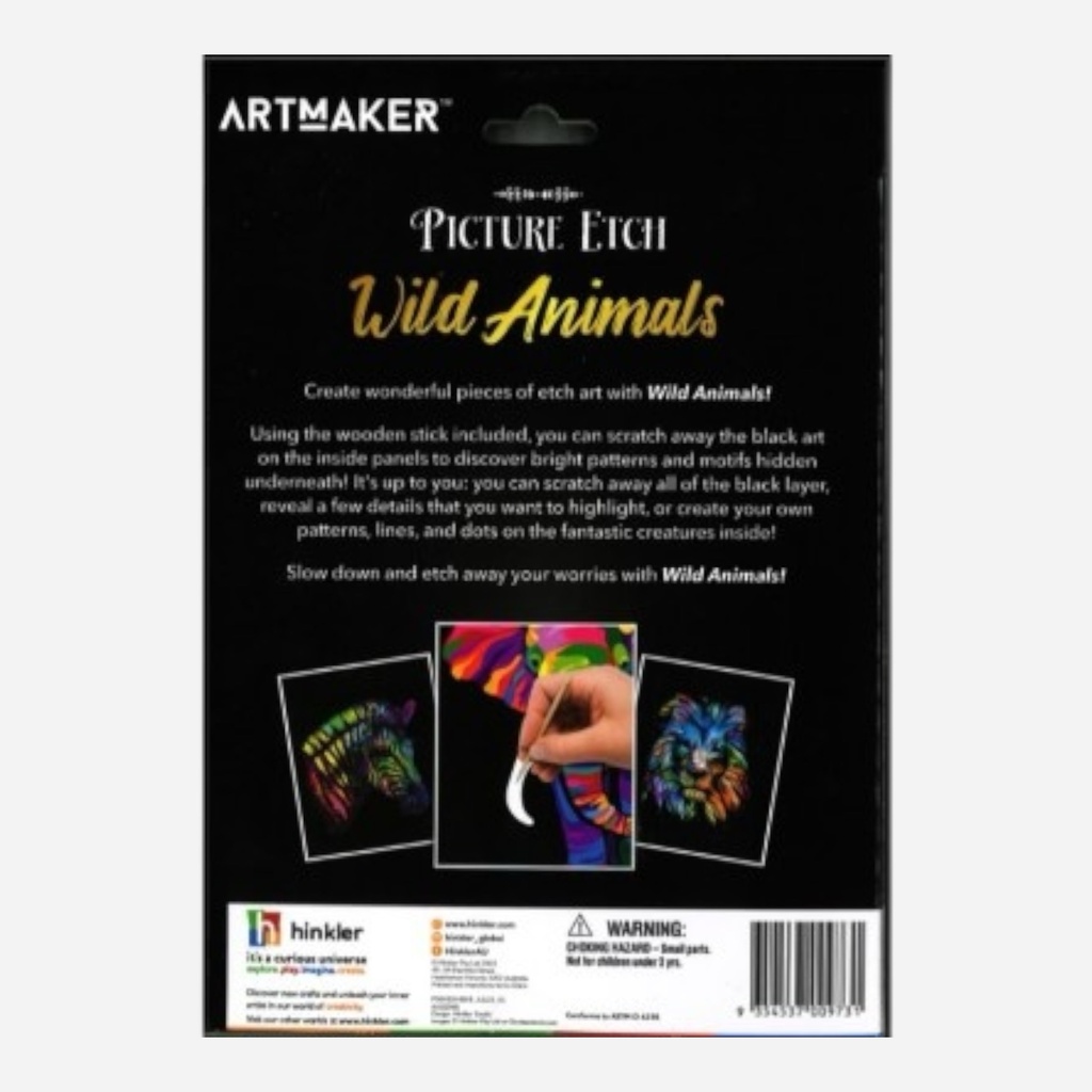 HINKLER Art Maker Picture Etch - Wild Animals