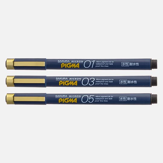 SAKURA Pigma Micron Drawing Pen Set x 3