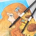 OVJ Watercolor Brush Wooden Box Set x 10